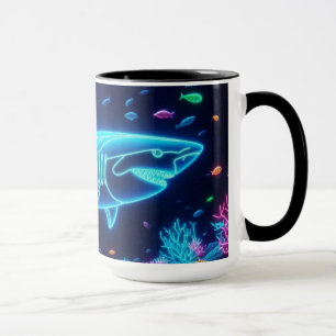Mug Requin néon coloré