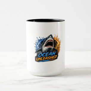 Mug Requin Ocean Unleashed – Éclaboussure Audacieuse B
