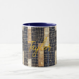 Mug Réseau Océan Brun Bleu