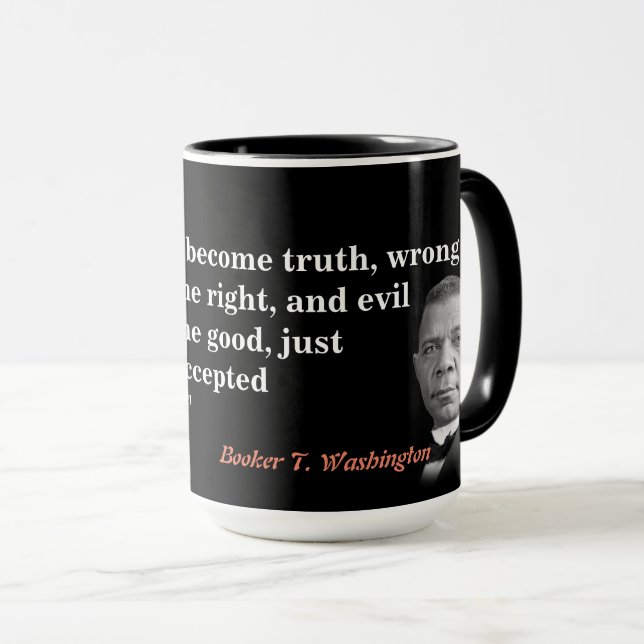 Mug Réservateur T. Citation De Washington Sur La Vérit (Devant droit)