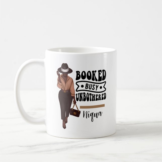 Mug Réservé Occupé Non embêté Personnalisé Melanin Gir (Gauche)