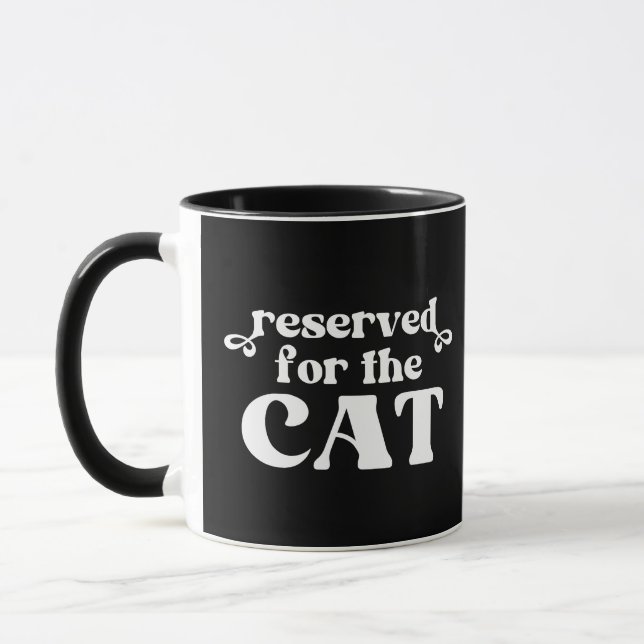 Mug Réservé Pour Le Chat (Gauche)