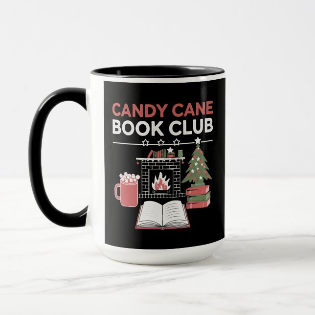 Mug Réserver Sucre de canne de Noël Book Club Bookish (Gauche)