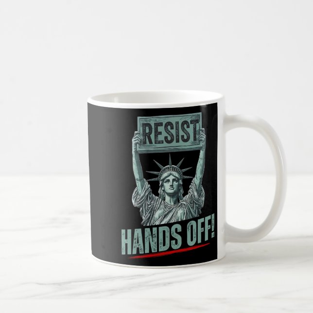 Mug Résiste Statue De La Liberté Mains Hors Prot (Droite)