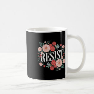Mug Résister à la protestation florale Trump Anti Trum
