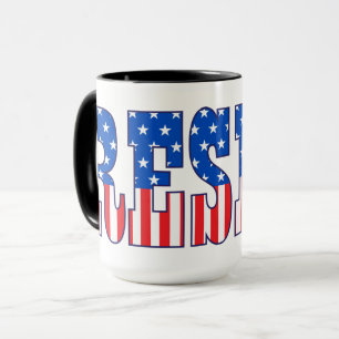 Mug Résister  Étoiles et stries