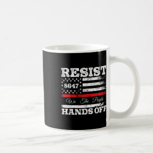 Mug Résister Hands Off 86 47 Etats-Unis Drapeau améric