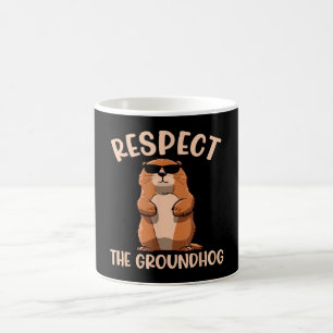 Mug Respecter la marmotte - Jour de la marmotte Woodch