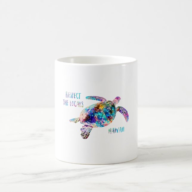 Mug Respectez la citation de la tortue marine locale T (Centre)