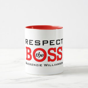 Mug Respectez le patron du nom