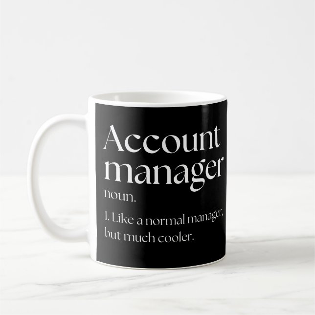 Mug Responsable De Compte Comme Un Responsable Normal  (Gauche)