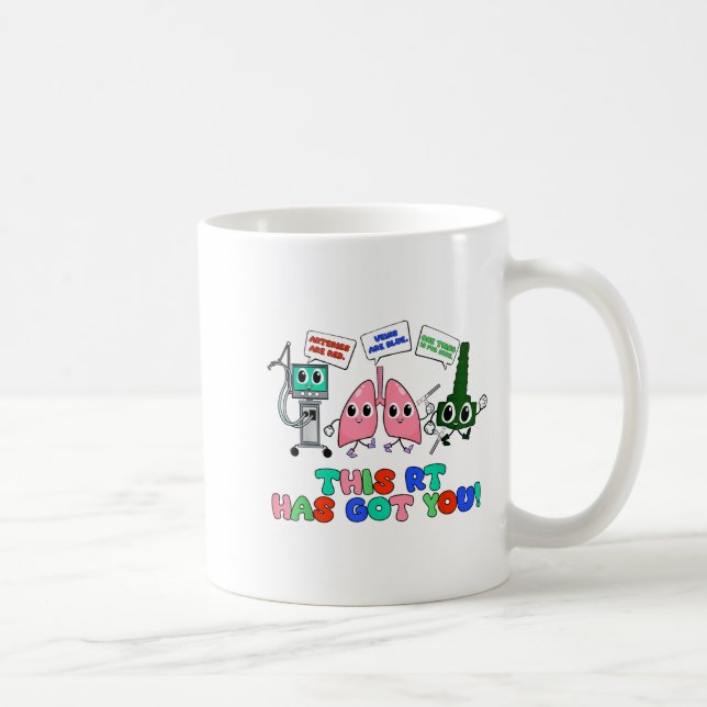 Mug Resratory Therast Valentine’s Day Design Lung Squa (Droite)