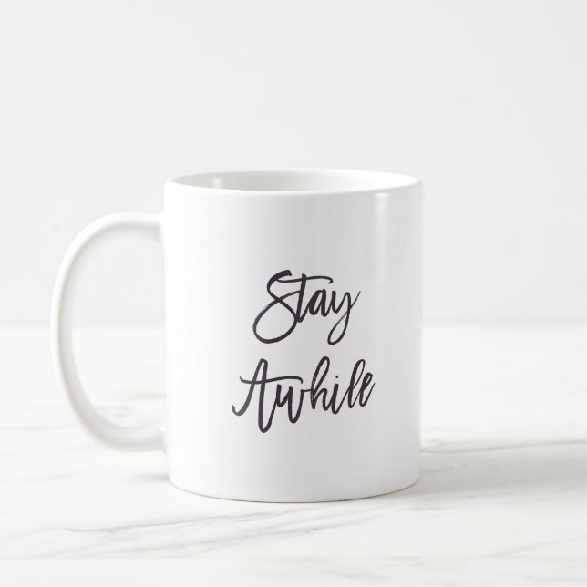 Mug Restez au courant de la bouillie de café (Gauche)