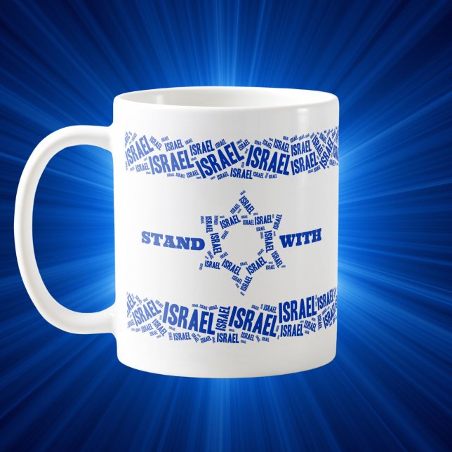 Mug Restez avec Israël (Créateur téléchargé)