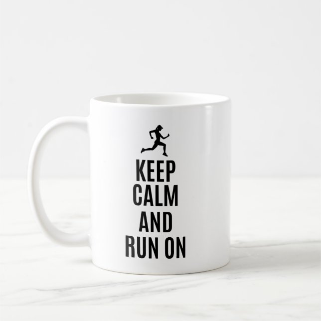 Mug Restez calme et courrez (Gauche)