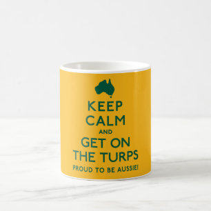 Mug Restez calme et montez sur les Turps Australien