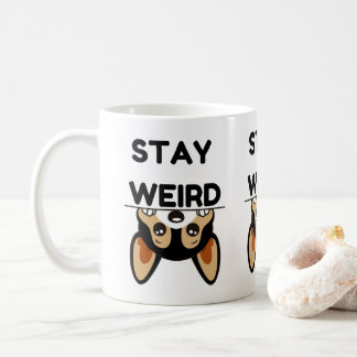 Mug Restez Drôle Bizarre Cartoon Chien Boston Terrier