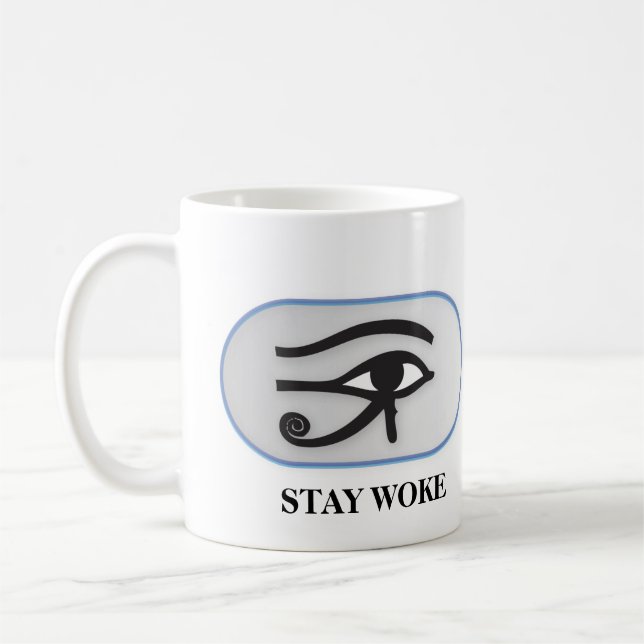 MUG RESTEZ EN RÉVEIL (OEIL D'HORUS) (Gauche)