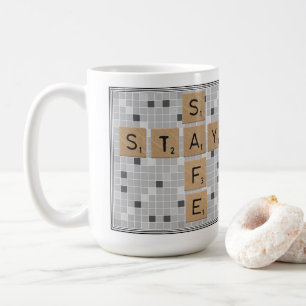 Mug Restez en sécurité sur les carreaux de jeu