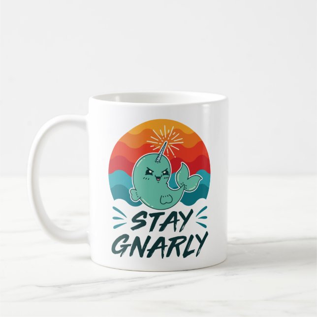 Mug Restez Gnarly mignon Narwhal Narwhal Amover (Gauche)
