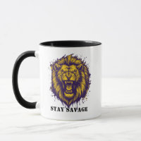 Restez Lion Graphique Sauvage Alpha Lion