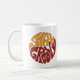 Mug Restez Super avec un peu de rouge et de jaune