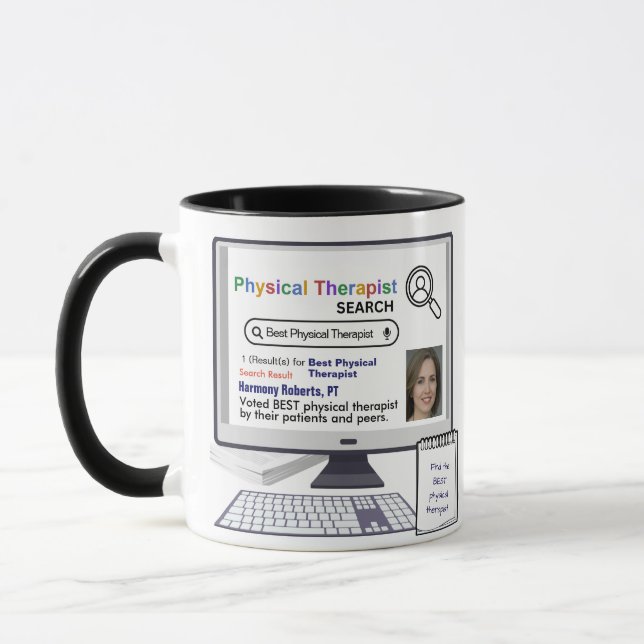 Mug Résultat de recherche du meilleur physiothérapeute (Gauche)