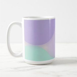 Mug Résumé Abstrait Organique Tache Lavande Pastel