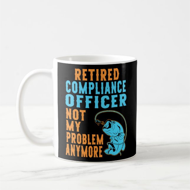 Mug Retired Compliance Officer Fishing Lover (Gauche)
