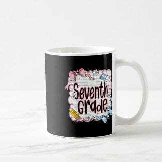 Mug Retour à l'école en septième année pour filles Cah