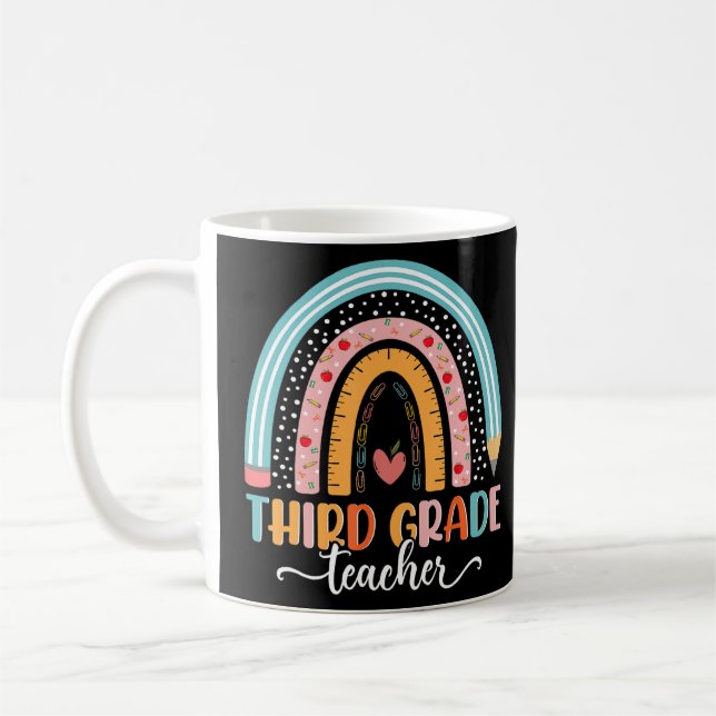 Mug Retour À L'École Enseignant De Troisième Année Rai (Gauche)