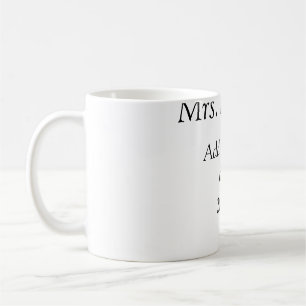 Mug Retour à l'école professeur appréciation ajouter c