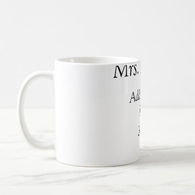Mug Retour à l'école professeur appréciation ajouter c (Gauche)