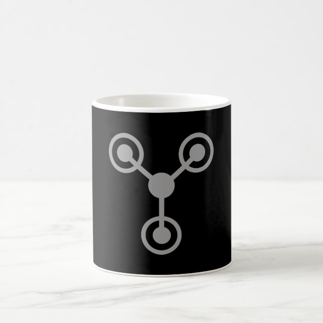 Mug Retour aux années 80 par Time Travel Machine (Centre)