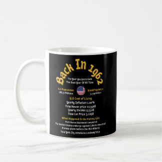 Mug Retour En 1962 L'année de votre naissance - 60e an
