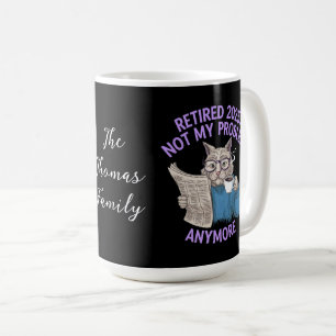 Mug Retraité 2025 : Pas mon problème Plus drôle