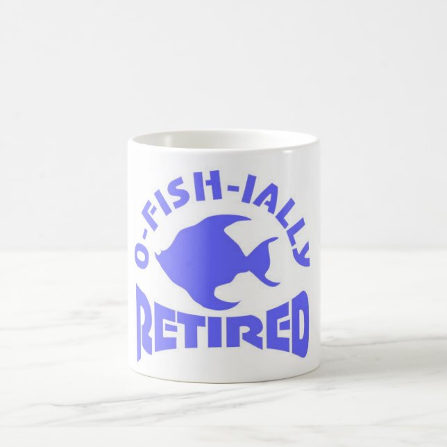 Mug retraite amusante pour les amateurs de pêche (Centre)