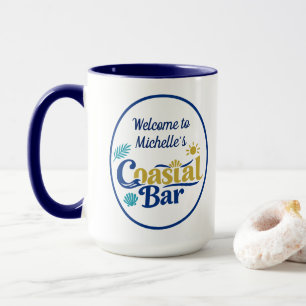 Mug Retraite Azur Barrière Côtière Personnalisée Éléga