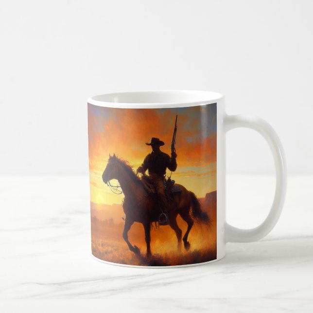 Mug Retraite de Cowboy Sunset (Droite)
