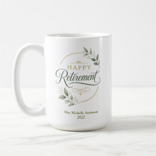 Mug Retraite Heureuse Personnalisée
