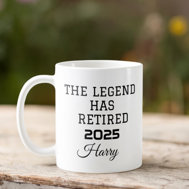 Mug Retraite La Légende A Retraité (Créateur téléchargé)