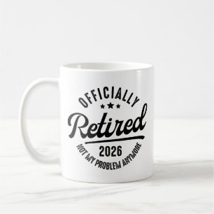 Mug Retraité Officiel 2026 Drôle de Retraite