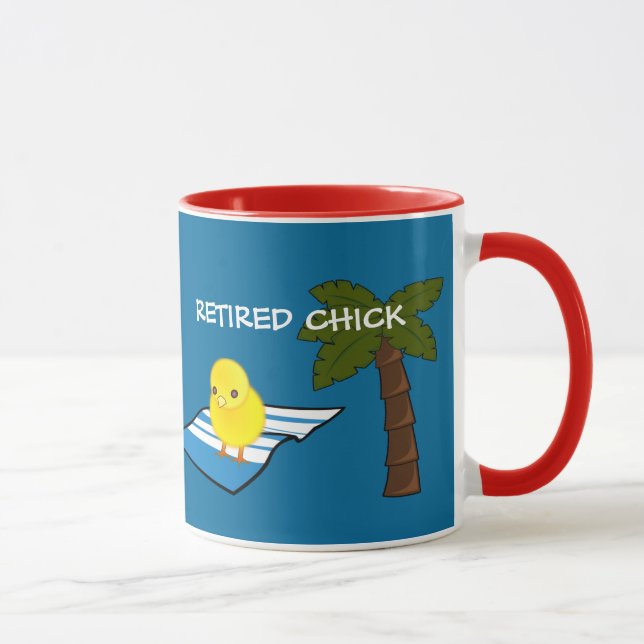 Mug RETRAITE: Plage Amusante—Chic Retraité (Droite)