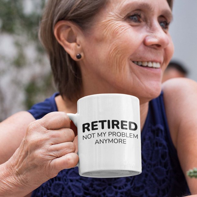 Mug Retraité Plus Mon Problème (Créateur téléchargé)