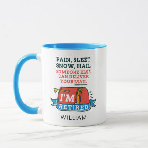 Mug Retraité Postal Worker Custom Mailman Retraite