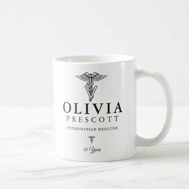 Mug Retraite professionnelle vétérinaire de (Droite)