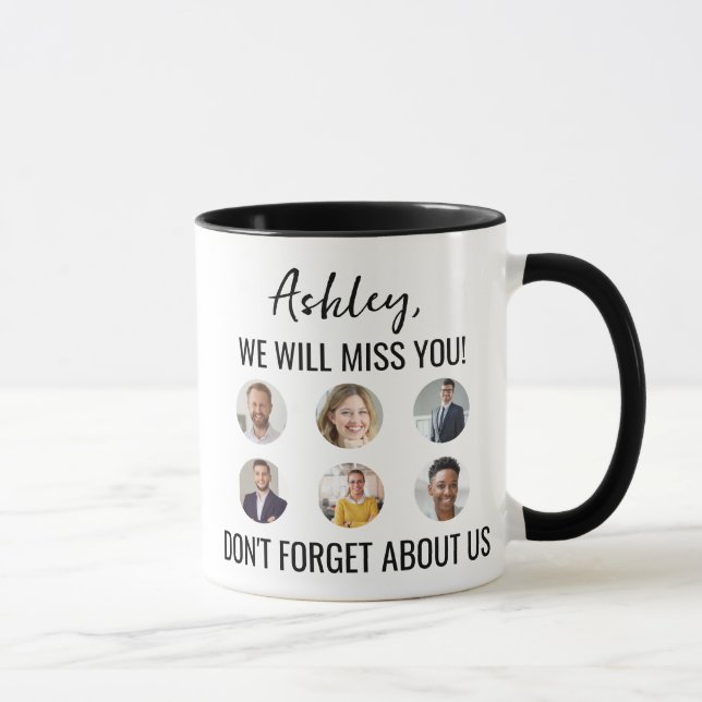 Mug Retraité Sortir Cotravailleur Avec Photos (Droite)