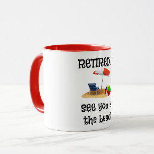 Mug Retraité...Voir à la plage