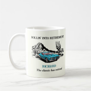 Mug Retraite Voyage Vintage Car Desert Party