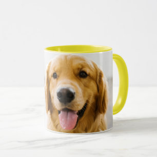 Mug Retriever d'or souriant